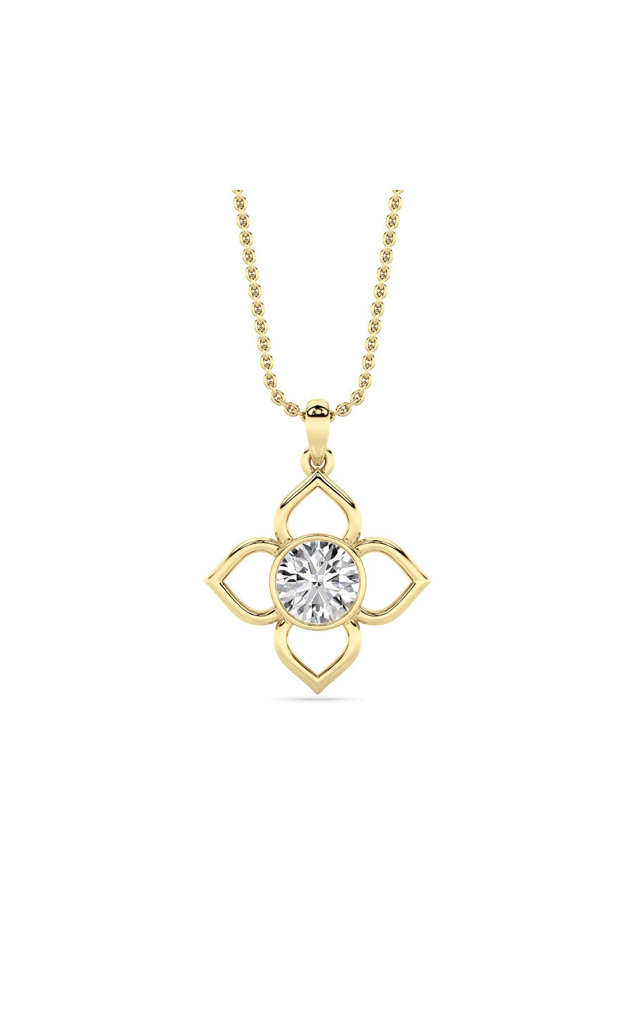 14K White Gold Necklace KJ02468P.RD-1-21F