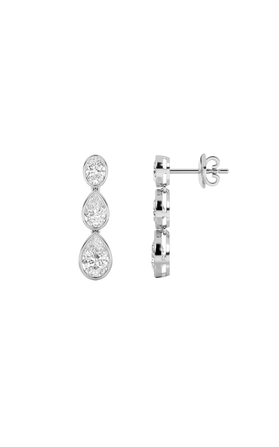 14K White Gold Earring KJ01944E.PS-5-21F