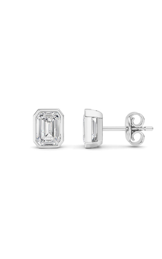 14K White Gold Earring KJ40039E.EM-2-21F