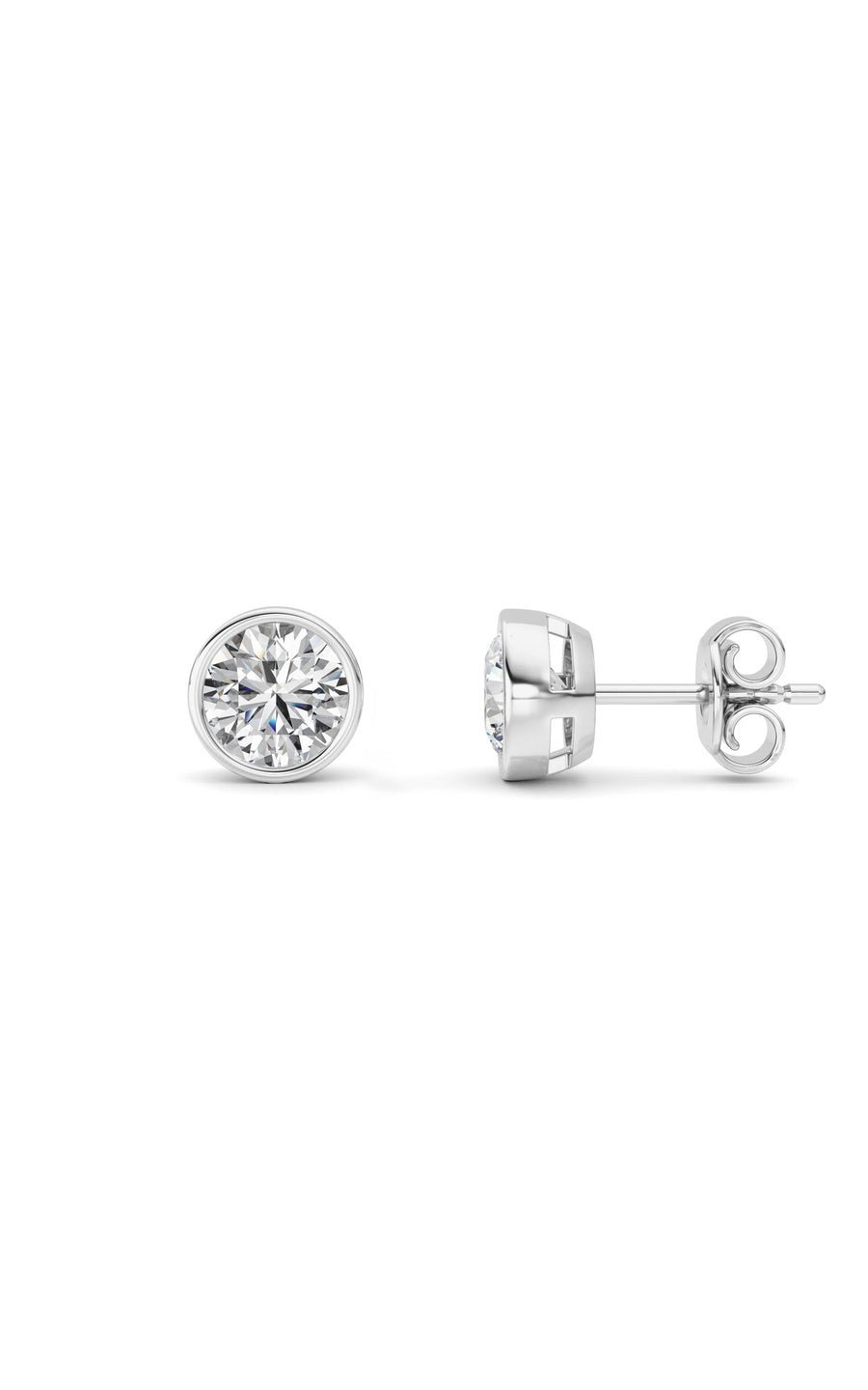 14K White Gold Earring KJ40039E.RD-2-21F