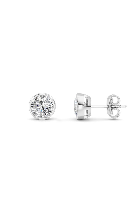 14K White Gold Earring KJ40039E.RD-2-21F