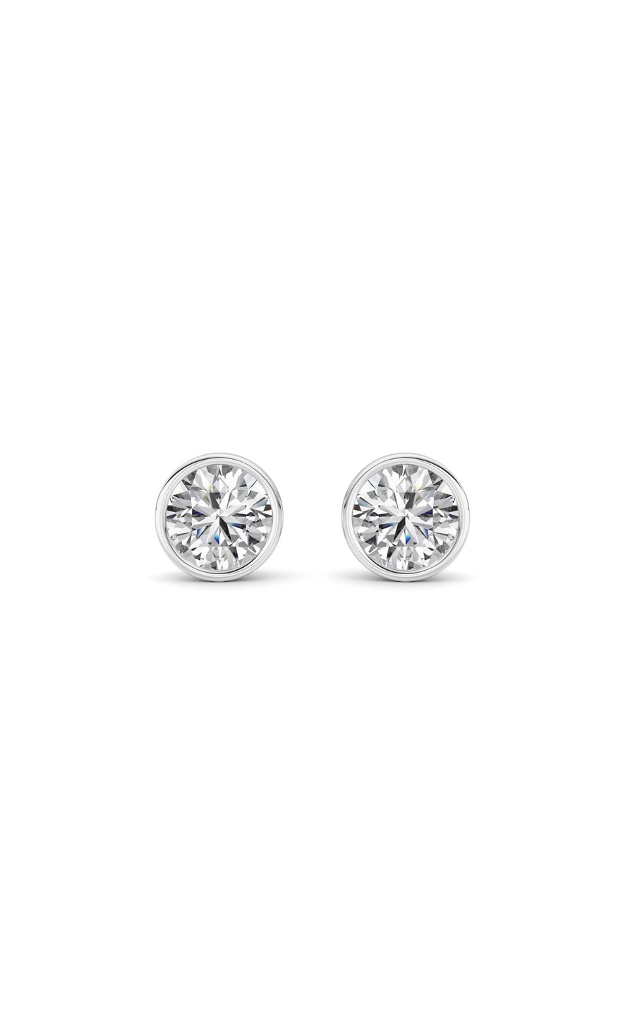 14K White Gold Earring KJ40039E.RD-2-21F