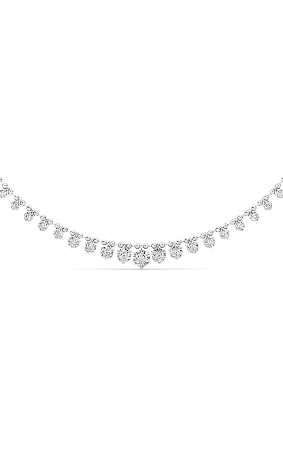 14K White Gold Necklace KJ03213N.RD-7-21F