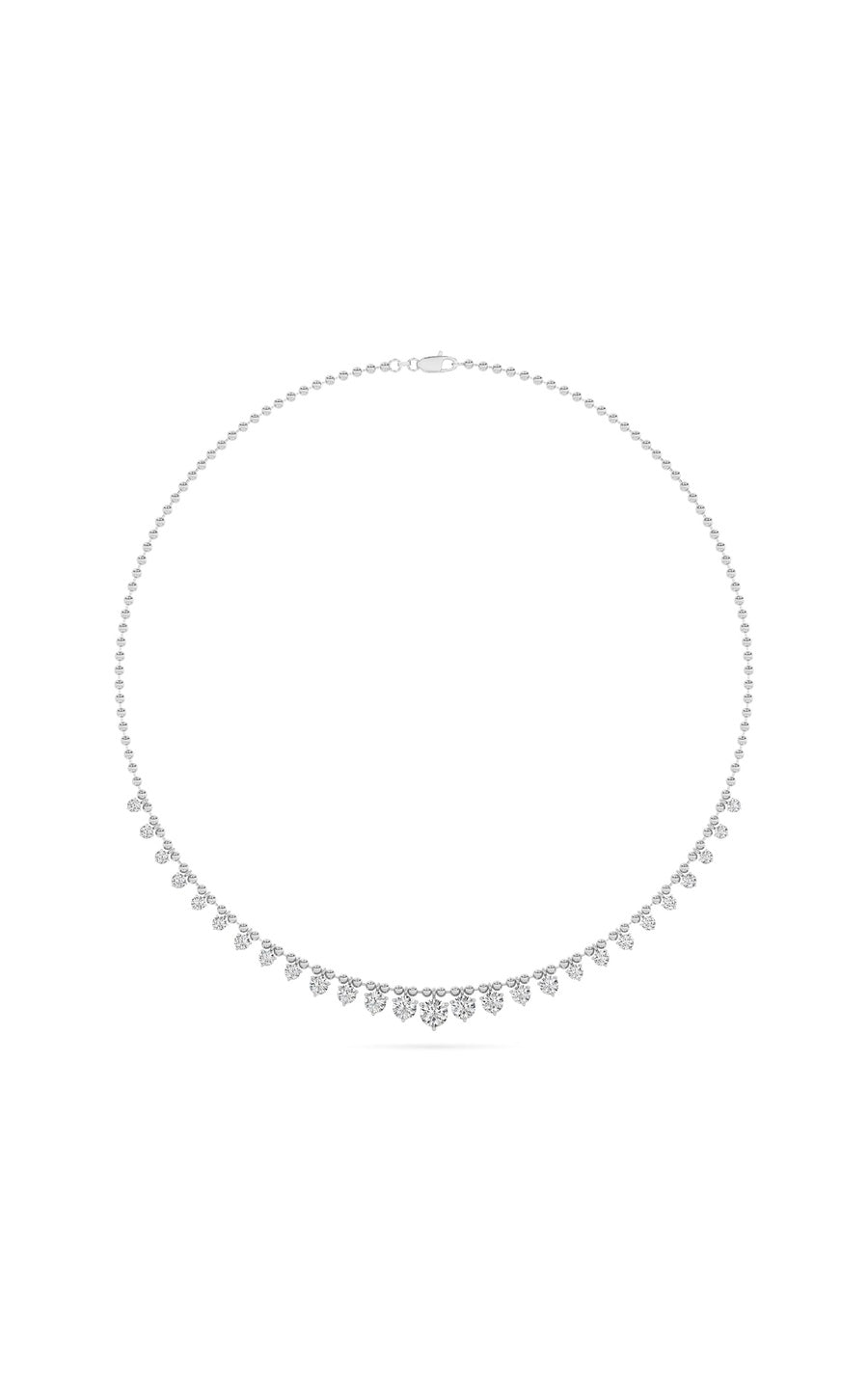 14K White Gold Necklace KJ03213N.RD-7-21F