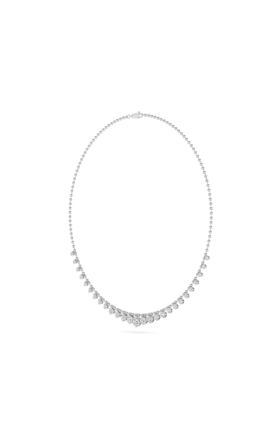 14K White Gold Necklace KJ03213N.RD-7-21F