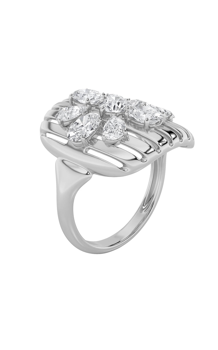 14K White Gold Ring KJ01889R.RD-2-21F