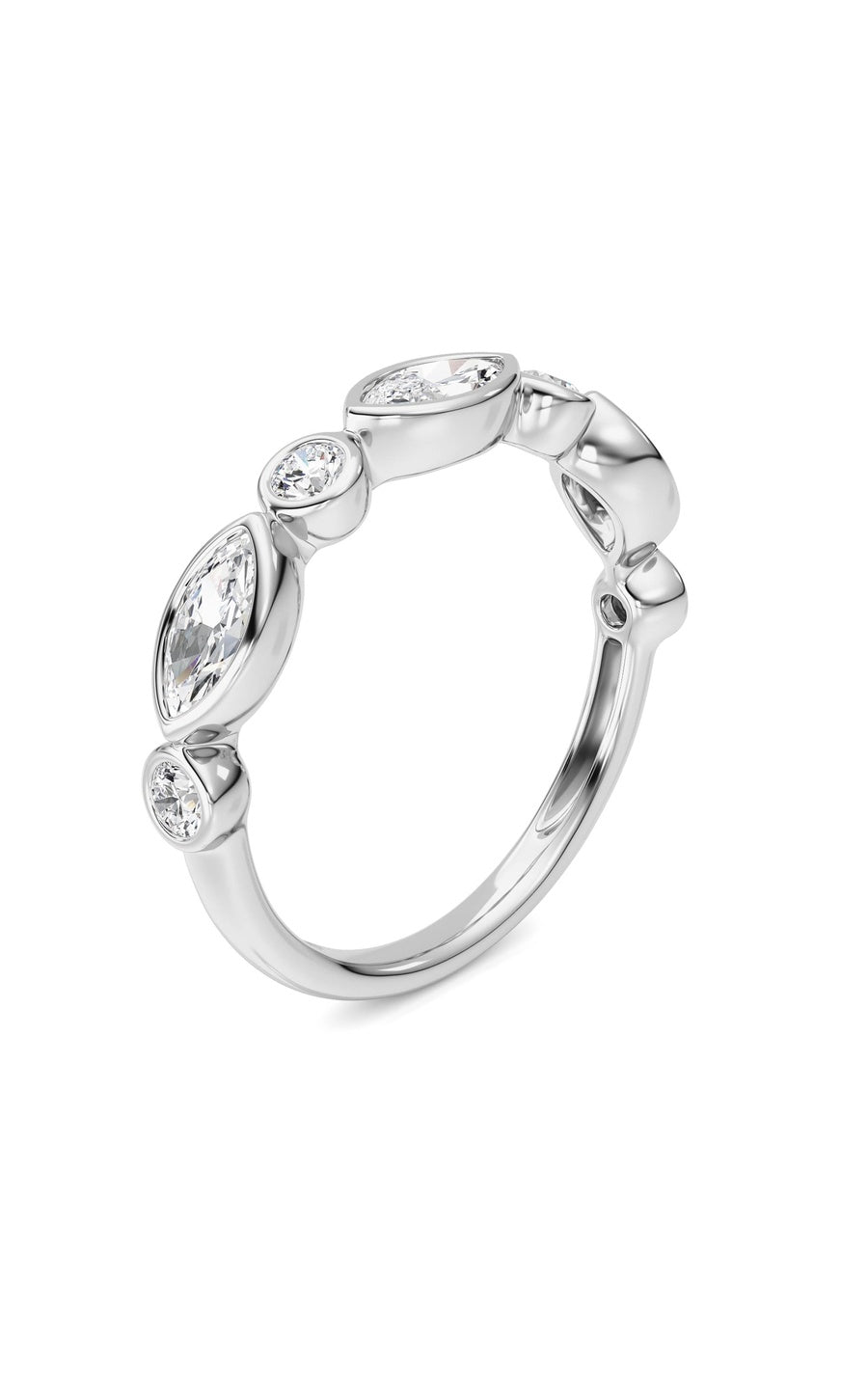 14K White Gold Ring KJ02348R.MQ-1-21F