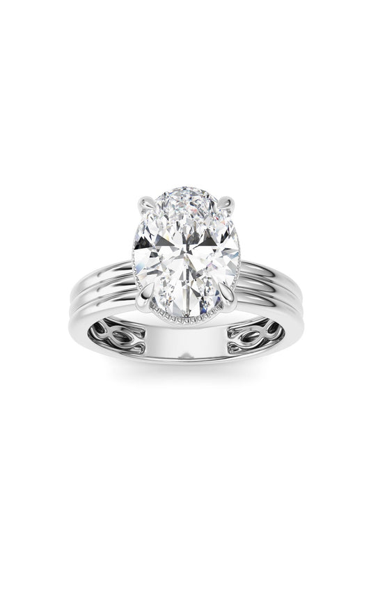 14K White Gold Ring KJ02492R.OV-2-21F