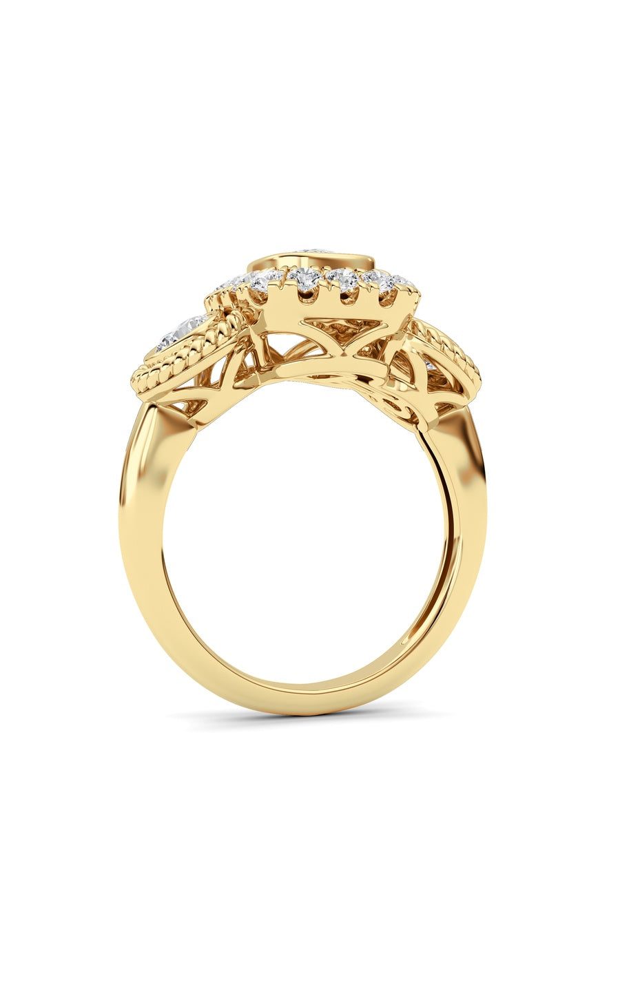 14K White Gold Ring KJ02705R.CE-2-21F
