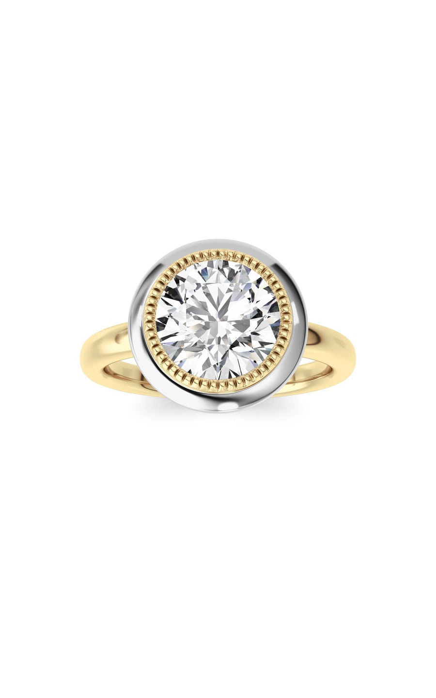 14K Yellow Gold, 14K White Gold Ring KJ03074R.RD-2-26F