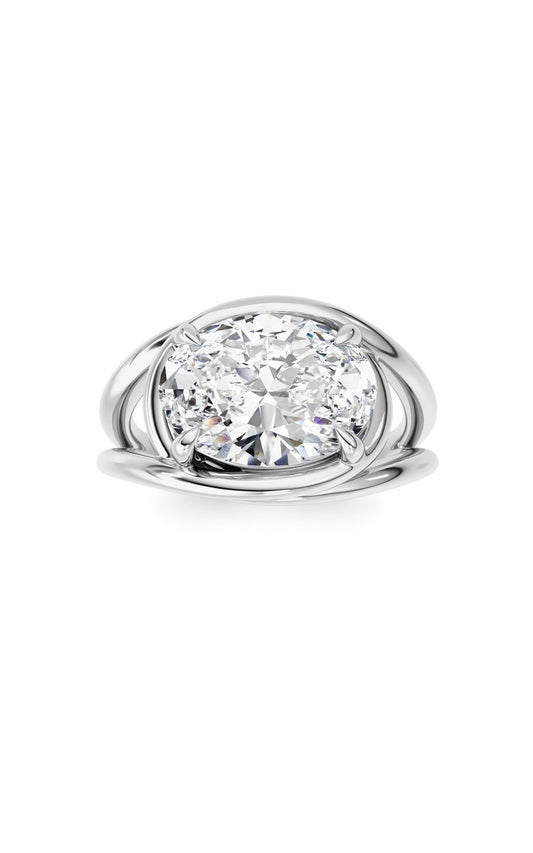14K White Gold Ring KJ03285R.OV-3-21F