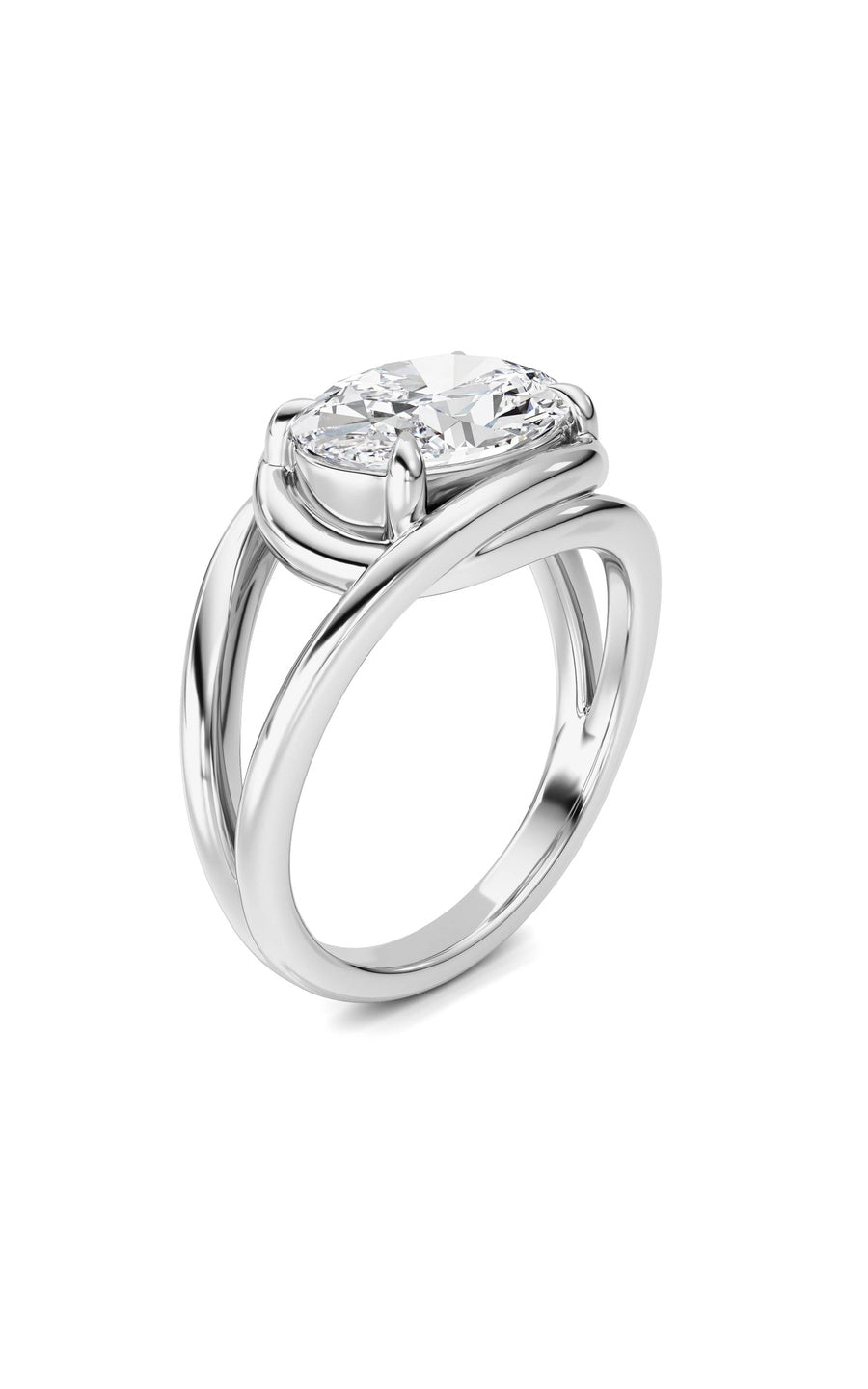 14K White Gold Ring KJ03285R.OV-3-21F