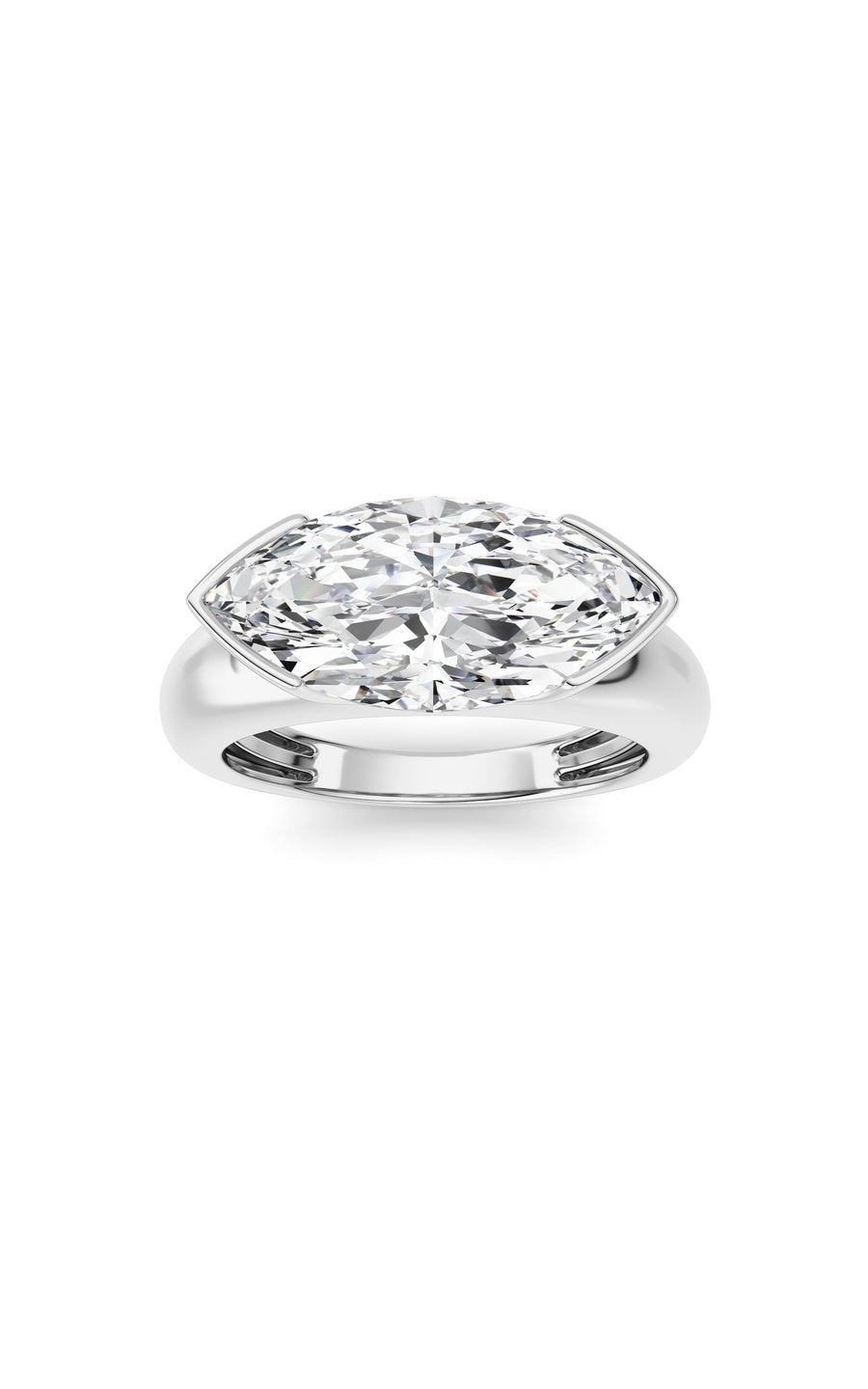 14K White Gold Ring KJ03288R.MQ-3-21F
