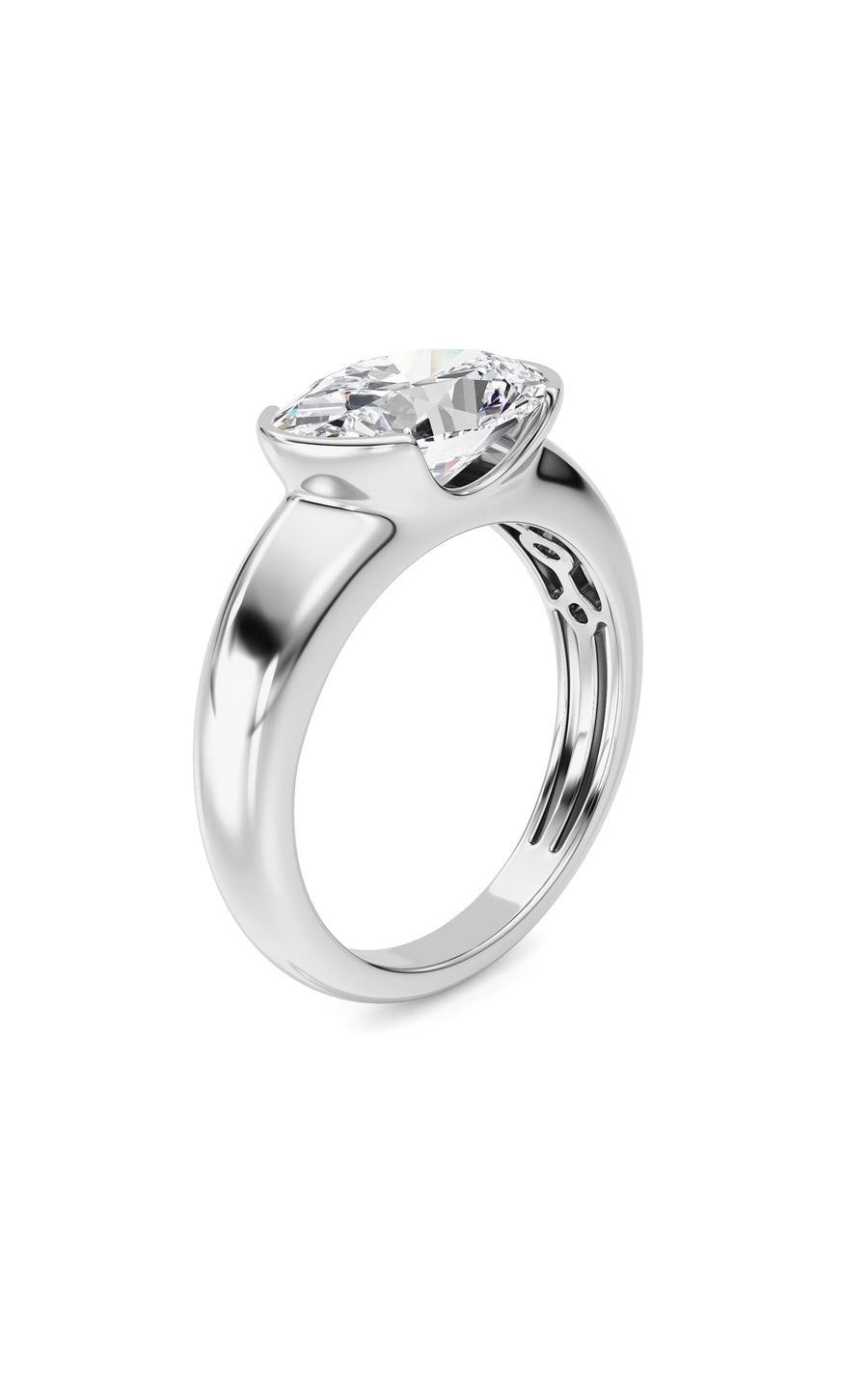 14K White Gold Ring KJ03288R.OV-3-21F