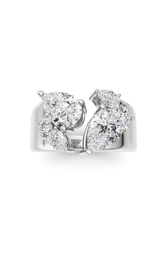14K White Gold Ring KJ03307R.PS-RD-2.5-21F