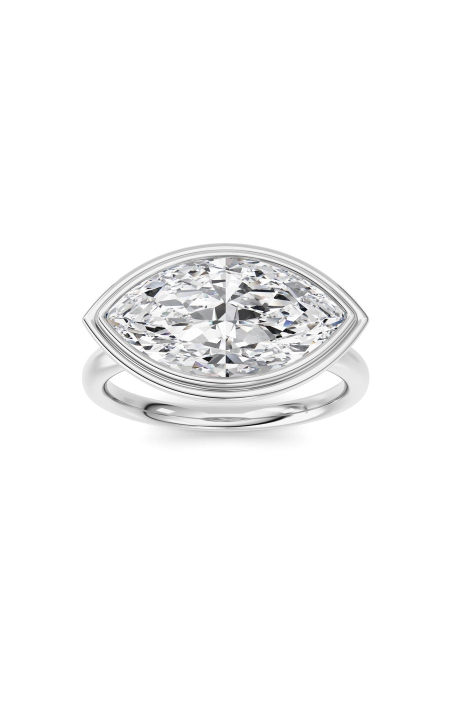 14K White Gold Ring KJ03333R.MQ-3-21F
