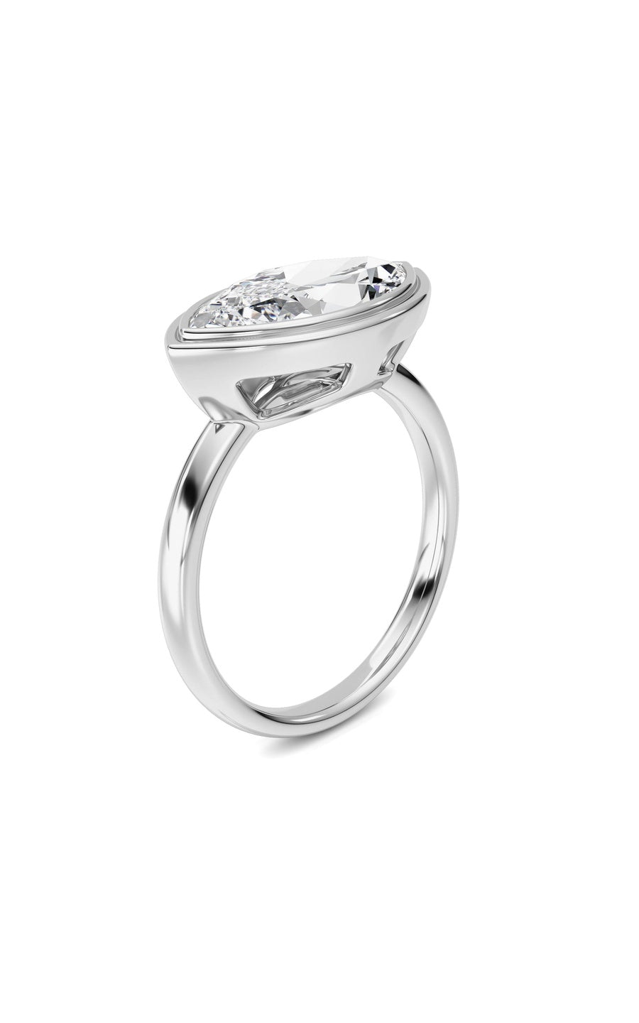 14K White Gold Ring KJ03333R.MQ-3-21F