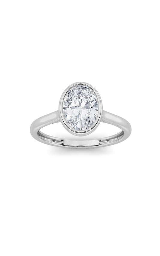 14K White Gold Ring KJ40039R.OV-1-21F