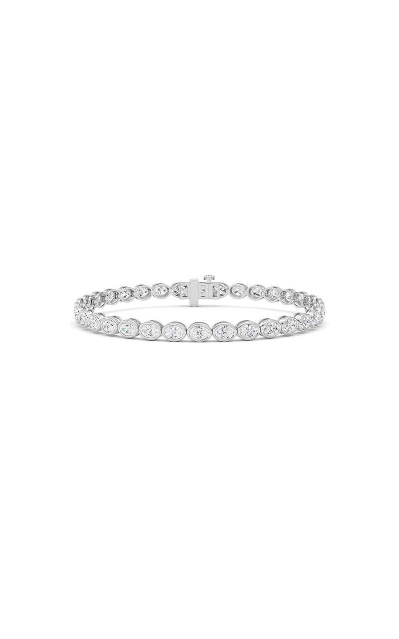 5 Cttw Four Prong Classic Tennis Bracelet in 14K White Gold