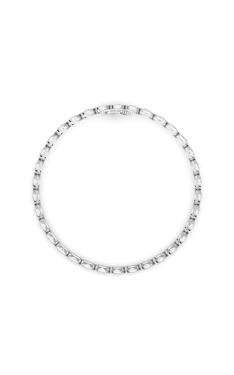 5 Cttw Four Prong Classic Tennis Bracelet in 14K White Gold