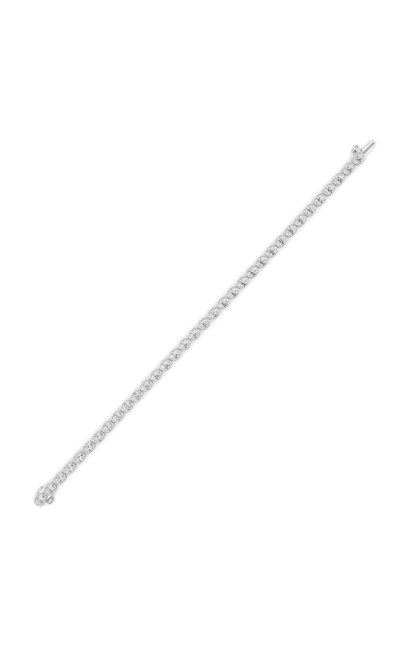 5 Cttw Four Prong Classic Tennis Bracelet in 14K White Gold