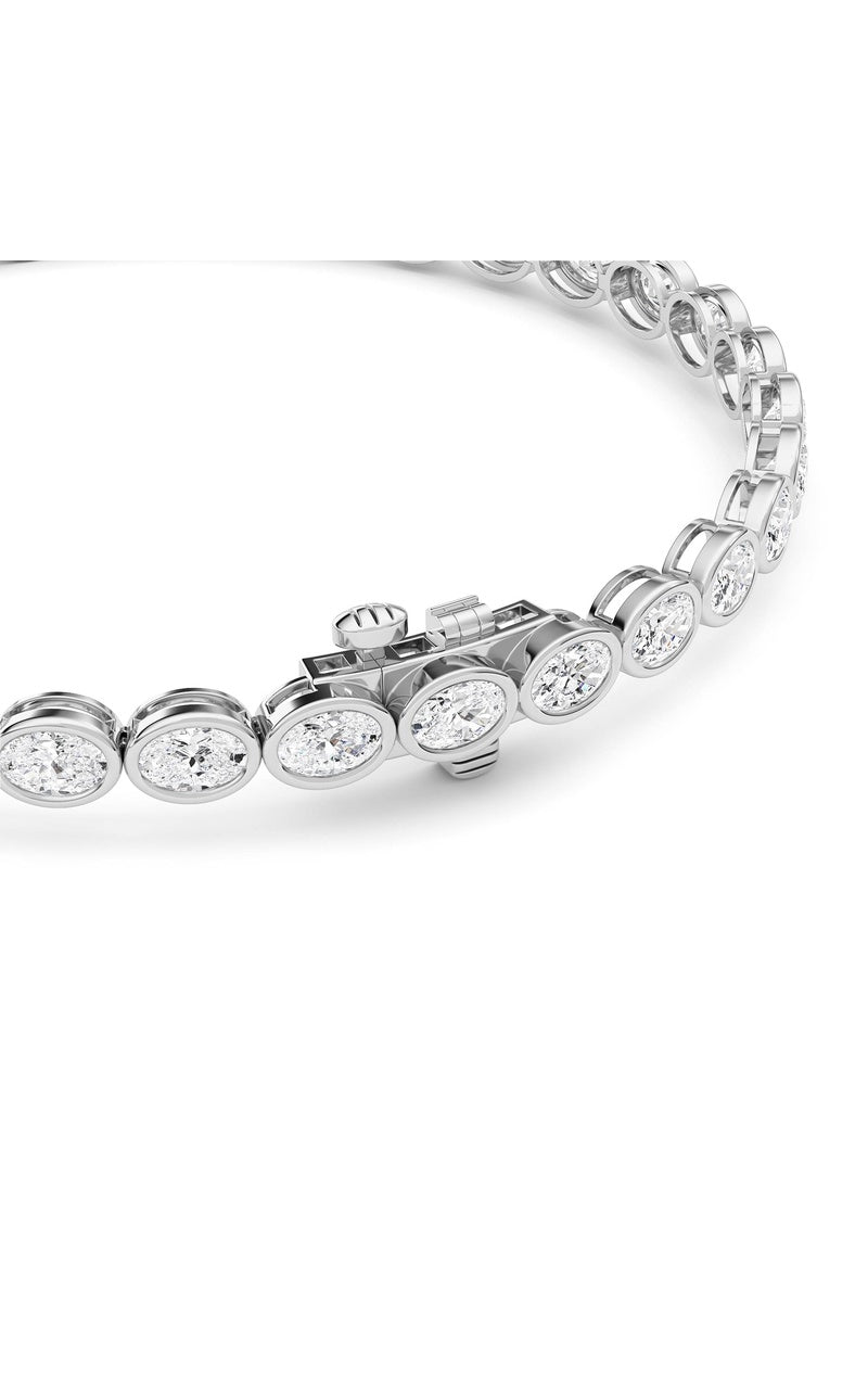 5 Cttw Four Prong Classic Tennis Bracelet in 14K White Gold