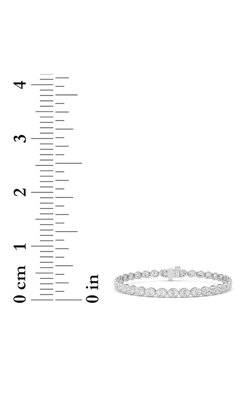 5 Cttw Four Prong Classic Tennis Bracelet in 14K White Gold