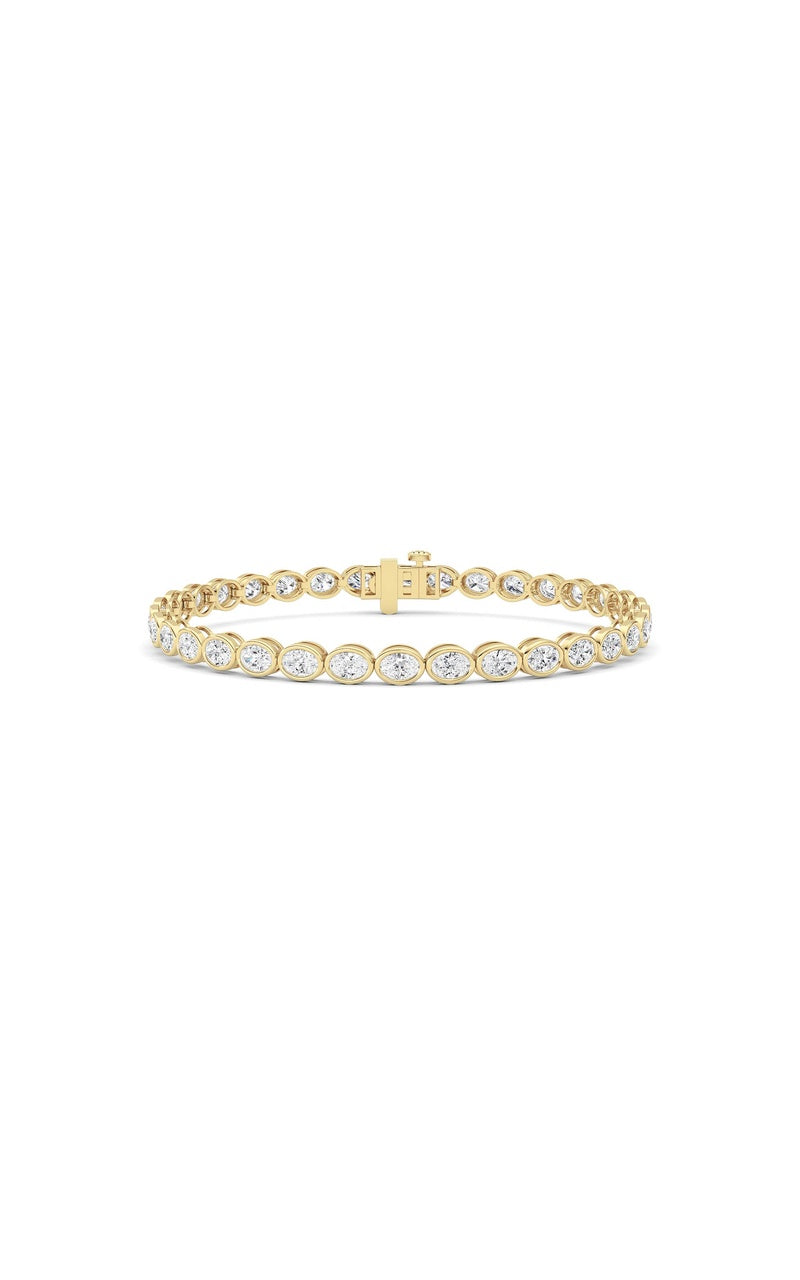 5 Cttw Four Prong Classic Tennis Bracelet in 14K White Gold