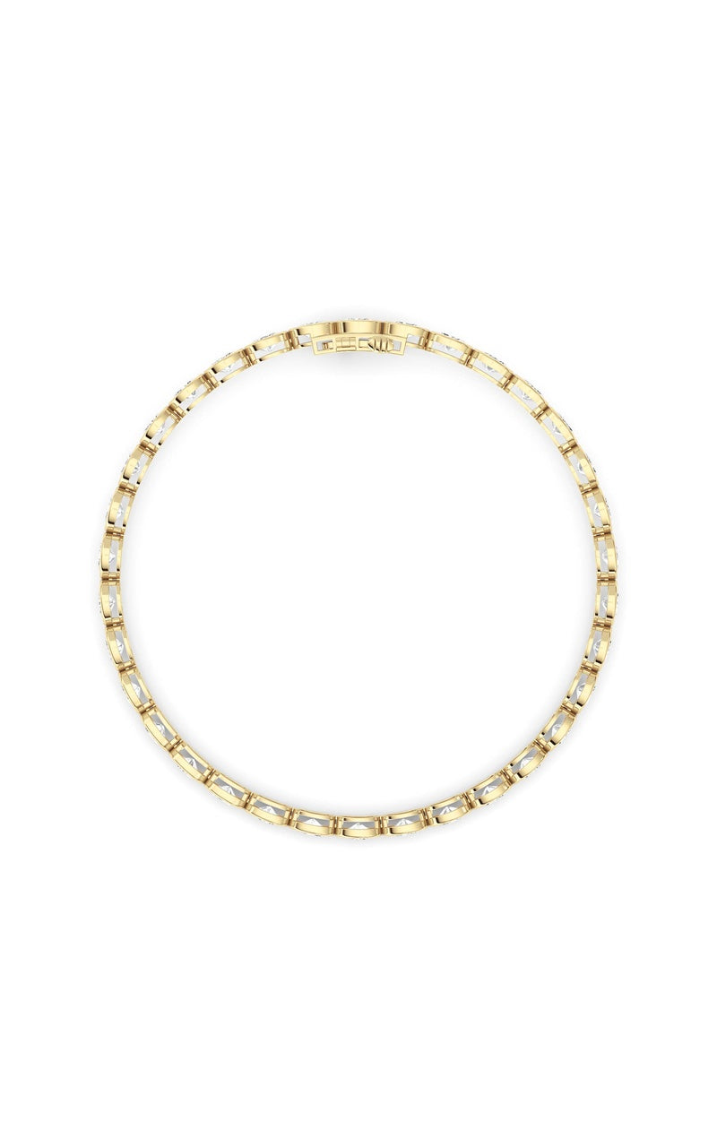 5 Cttw Four Prong Classic Tennis Bracelet in 14K White Gold