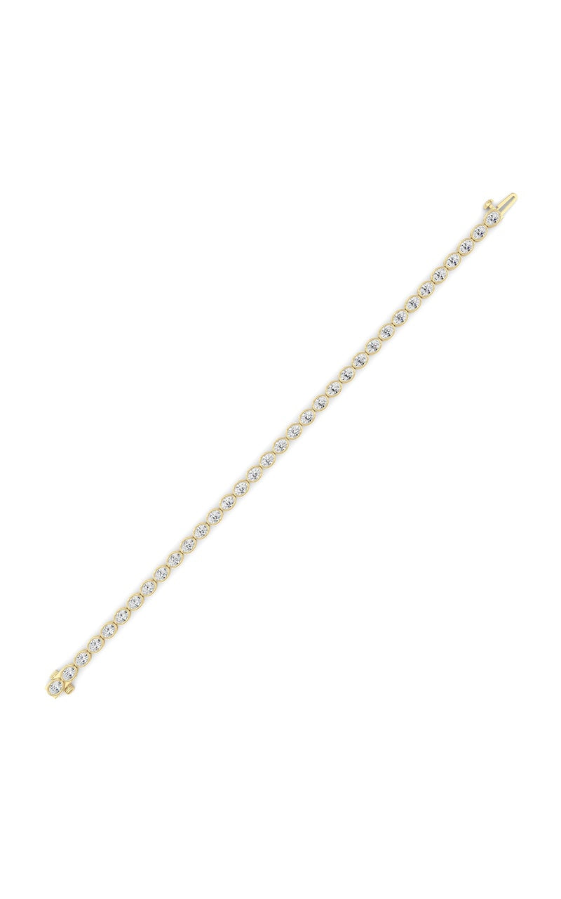 5 Cttw Four Prong Classic Tennis Bracelet in 14K White Gold