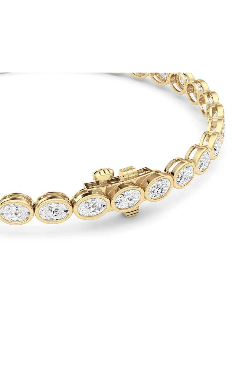 5 Cttw Four Prong Classic Tennis Bracelet in 14K White Gold