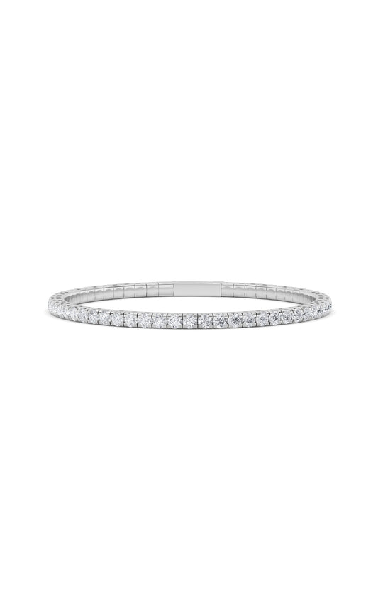 5.5Cttw Round Shaped Lab Grown Diamond (GVS)  Bracelet in 14K Gold