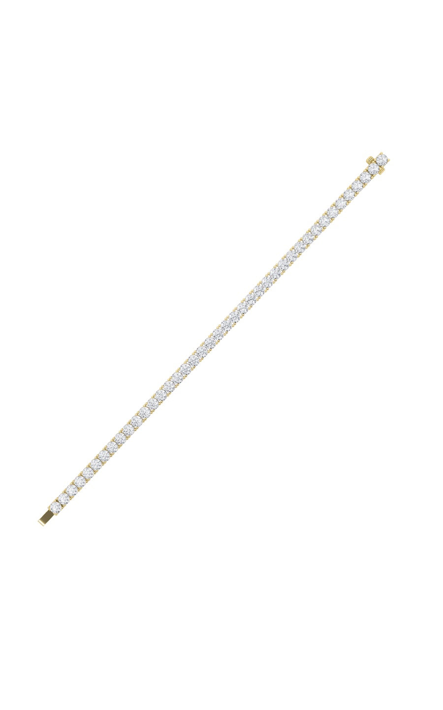 11Cttw Round Shaped Lab Grown Diamond (F/VS) Classic Tennis Bracelet in 14K Gold