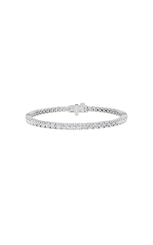 6Cttw Round Shaped Lab Grown Diamond (F/VS) TennisBracelet in 14K Gold