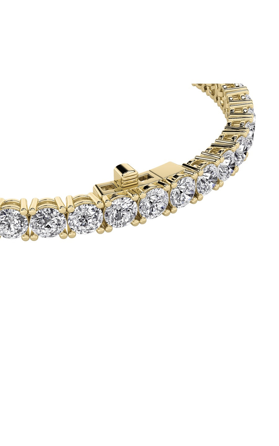 6Cttw Round Shaped Lab Grown Diamond (F/VS) TennisBracelet in 14K Gold