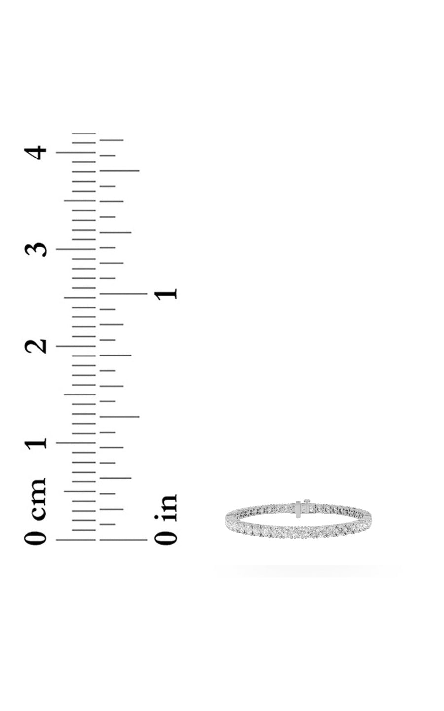 8CTW Round Shaped Lab Grown Diamond (G/VS) Tennis Bracelet in 14K Gold
