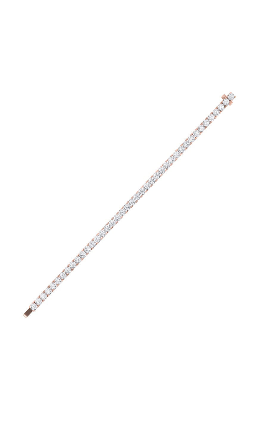 8Cttw Round Shaped Lab Grown Diamond (G/VS) TennisBracelet in 14K Gold