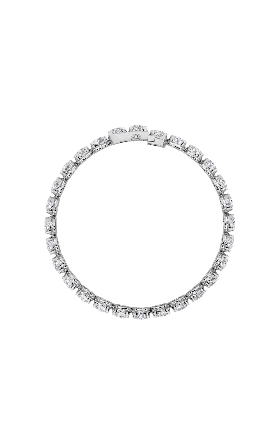 3Cttw Round Shaped Lab Grown Diamond (F/VS) TennisBracelet in 14K Gold