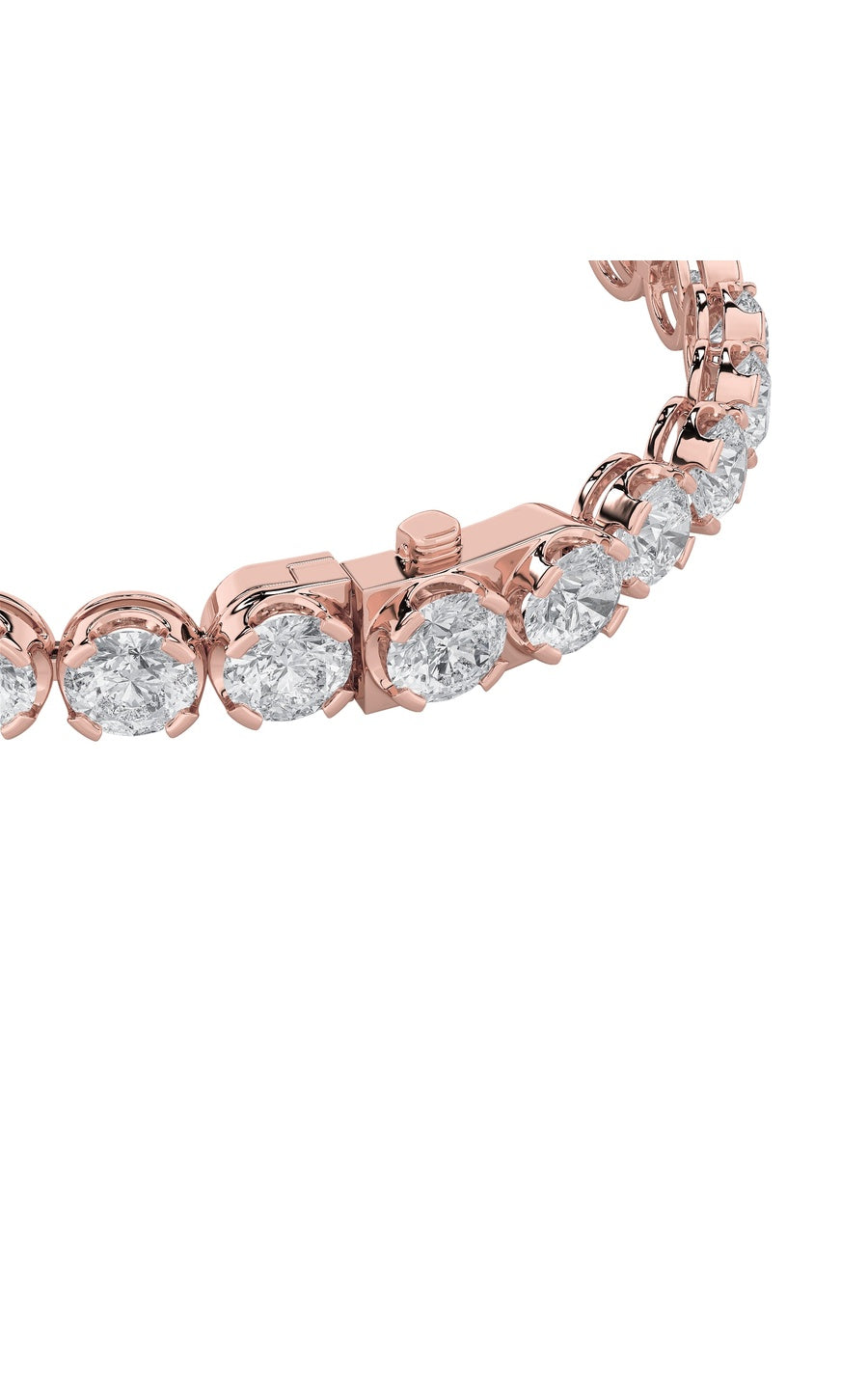 3Cttw Round Shaped Lab Grown Diamond (F/VS) TennisBracelet in 14K Gold