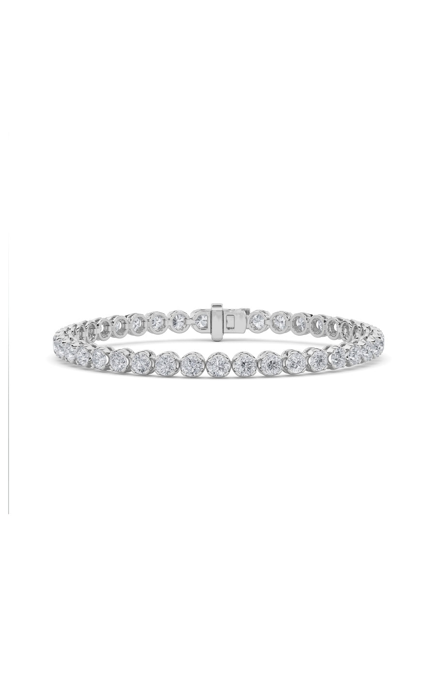 7Cttw Round Shaped Lab Grown Diamond (F/VS)  Bracelet in 14K Gold