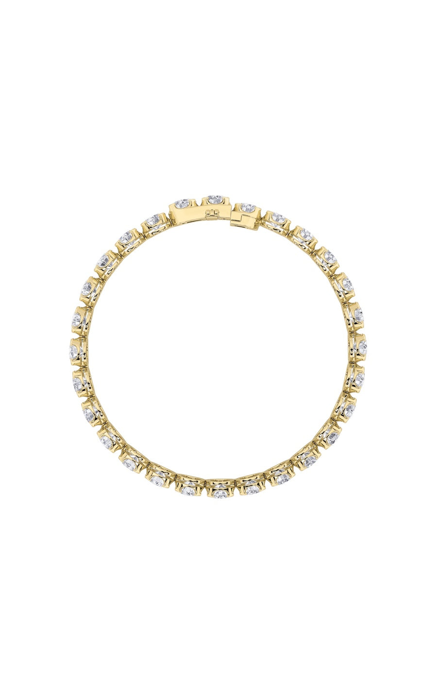 7Cttw Round Shaped Lab Grown Diamond (F/VS)  Bracelet in 14K Gold