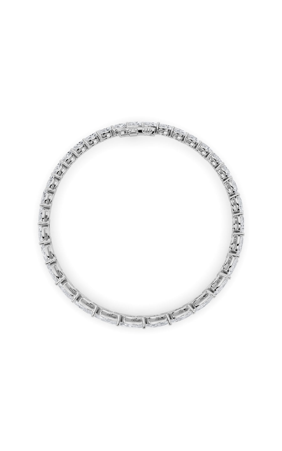 13.5Cttw Marquise Shaped Lab Grown Diamond (F/VS)Bracelet in 14K Gold