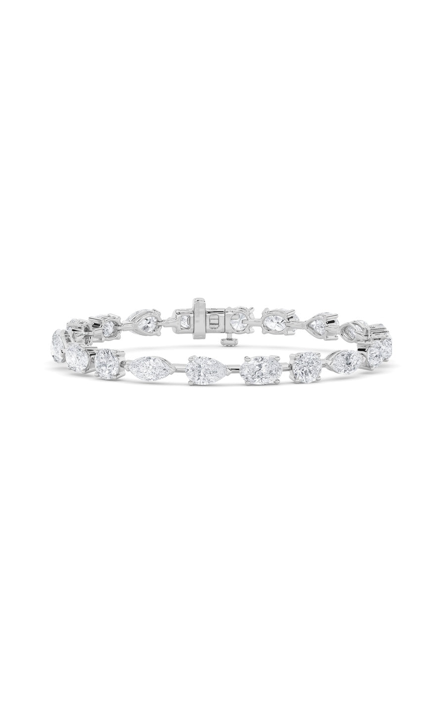 10.25Cttw Mix Shaped Lab Grown Diamond (F/VS) Bracelet in 14K Gold