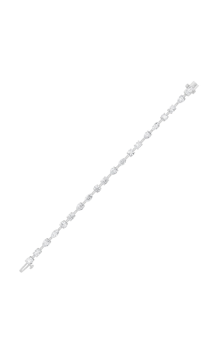 6Cttw Mix Shaped Lab Grown Diamond East & West Bracelet in 14K Gold (F/VS)