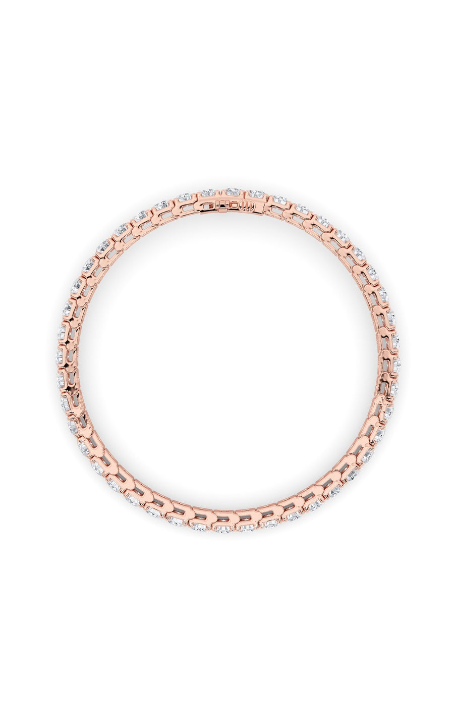 10.25Cttw Round Shaped Lab Grown Diamond (F/VS) Bracelet in 14K Gold