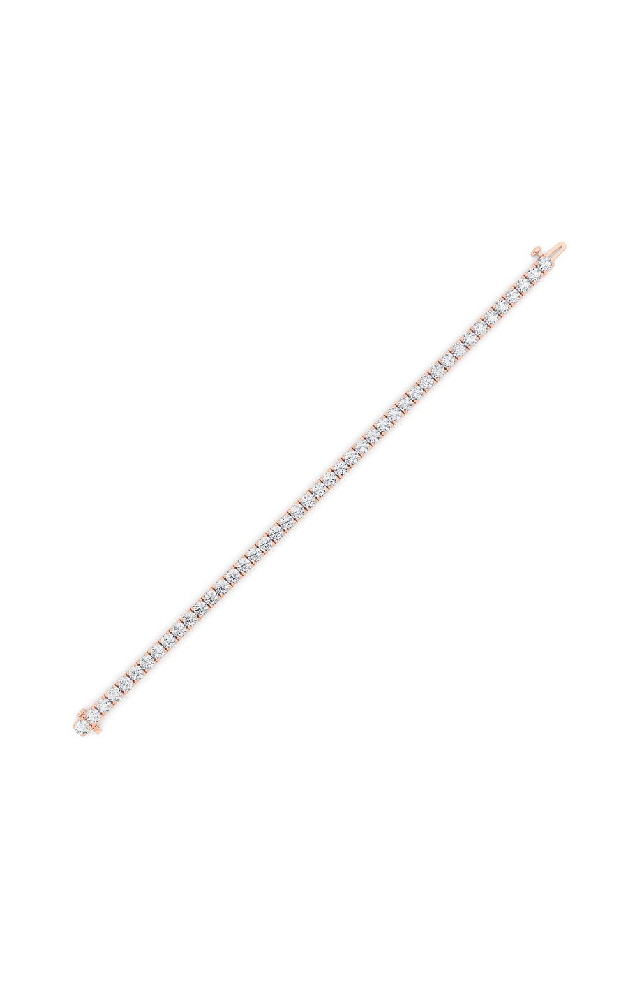 10.25Cttw Round Shaped Lab Grown Diamond (F/VS) Bracelet in 14K Gold