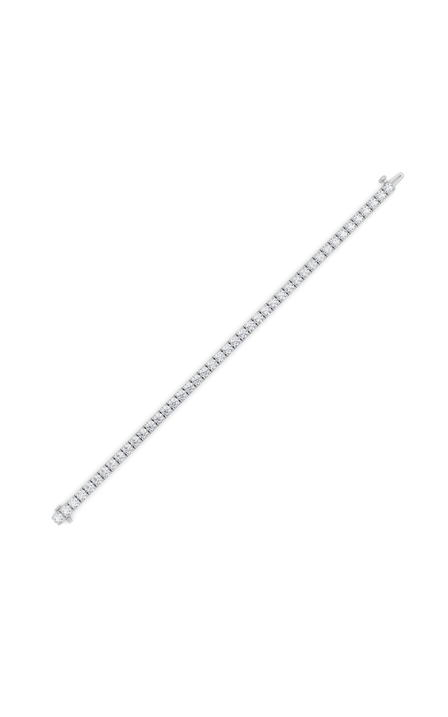 8Cttw Round Shaped Lab Grown Diamond (F/VS) Bracelet in 14K Gold