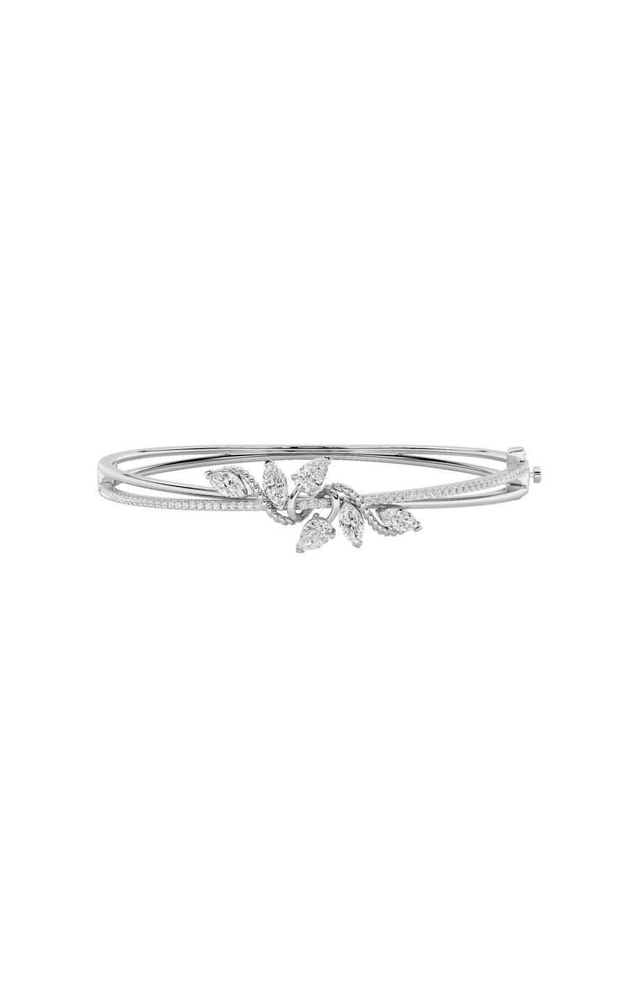 2Cttw Marquise Shaped Lab Grown Diamond (F/VS) Bracelet in 14K Gold