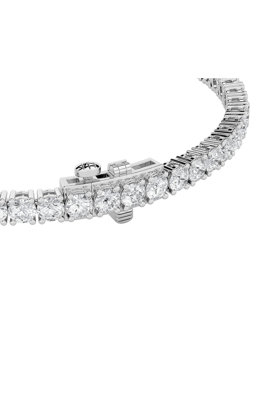 14K White Gold Bracelet KJ01855B.RD-5-21F