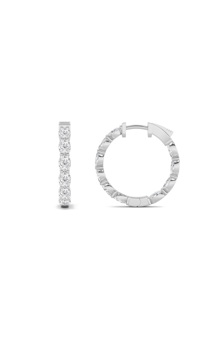 14K White Gold Earring KJ00179H.OV-4-21F